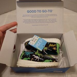 NIB Hey Dude Wally Toddler 5 neon dino